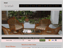 Tablet Screenshot of hotelchetak.com